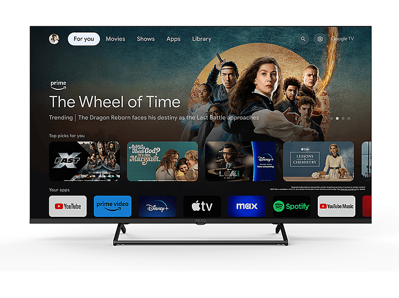 Peaq Ptv50Gu-7025C TV Led, 50", UHD 4K