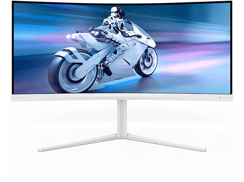 REACONDICIONADO Seminuevo Muy bueno Monitor gaming - Philips 34M2C5501A/00, 34 " WQHD, 180 Hz, 1 ms, VA, Curvo, HDR400