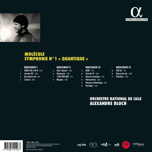 Albumcover: Profil eines Mannes, Text. Titel: Molekülsymphonie Nr. 1, Titelliste.