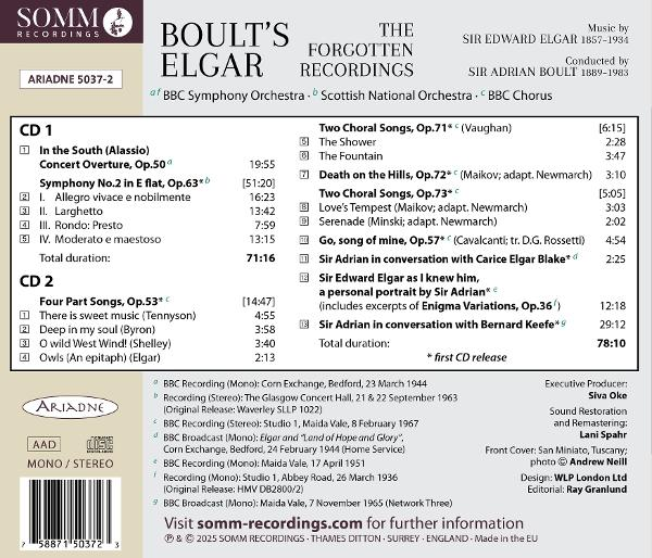 CD-Hülle. Rückseite der CD-Hülle. Text und Titelliste. Weißer Hintergrund.