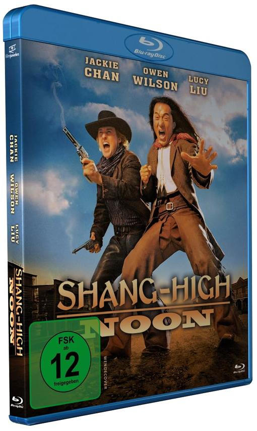 DVD-Cover für den Film Shang-High Noon mit Jackie Chan und Owen Wilson.