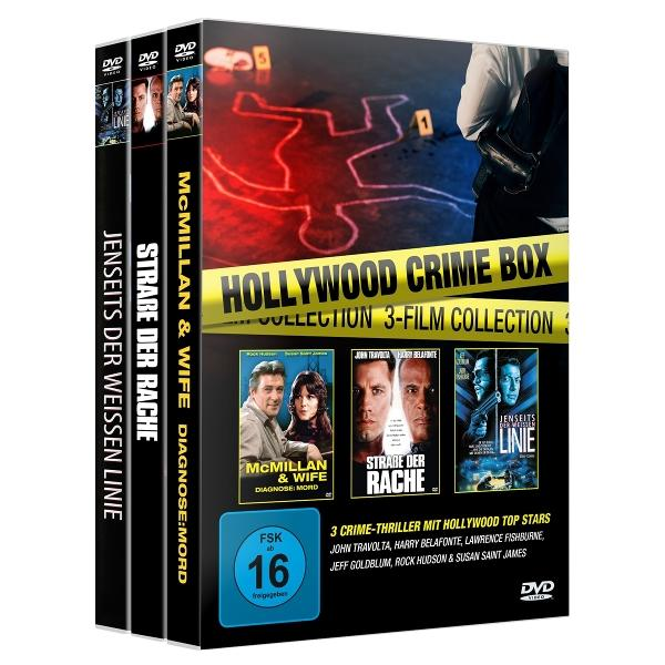Filmbox-Set mit drei DVDs und Tatortbild.