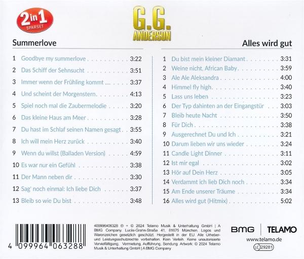 CD-Cover mit Text, Trackliste und Logos. Weißer Hintergrund.