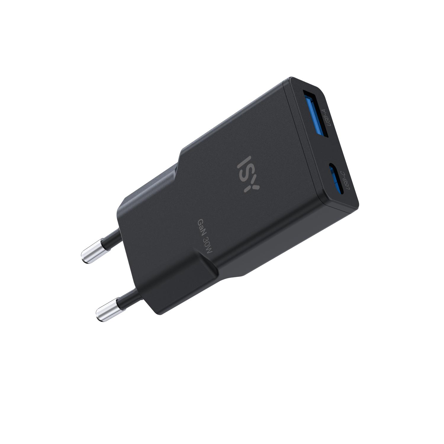 ISY 30w Ultra Thin Gan Charger Usb-a Usb-c Oplader