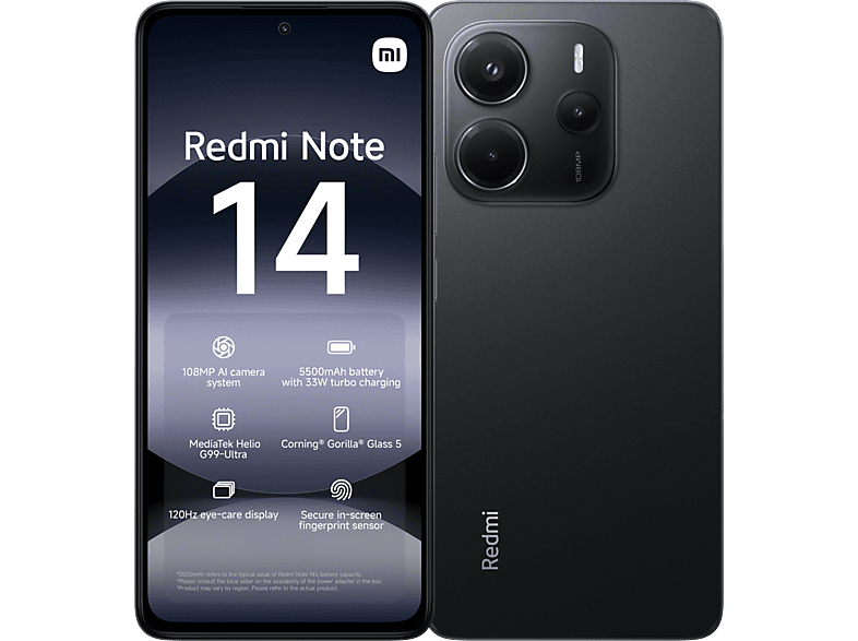 Xiaomi Redmi Note 14 - 4g 128gb Midnight Black + Buds 6 Lite