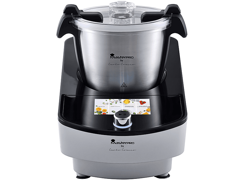 Masterpro Robot T600 by Cracco Robot DA Cucina, 1000 W, capacità ciotola 3,5 l, Nero