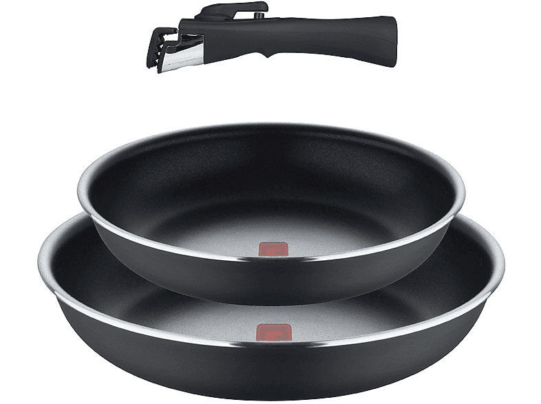 Set 2 Padelle più manico per induzione e gas Bergner Click&Cook Ø 22/26cm SET 2 Padelle+Manico