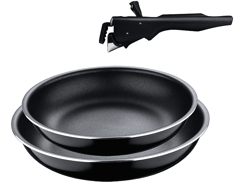 Set 2 Padelle più manico per induzione e gas Bergner Click&Cook Ø 22/26cm SET 2 Padelle+Manico