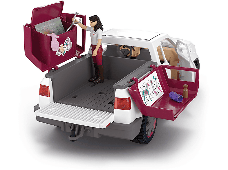 Thumbnail - SCHLEICH Mobile Tierärztin mit Anhänger Spielset Mehrfarbig