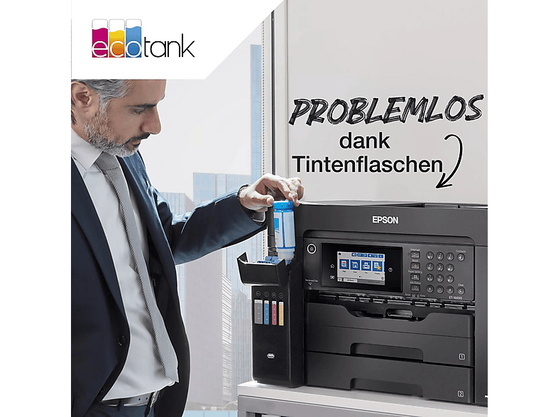 Thumbnail - EPSON EcoTank 113 4-er Pack Nachfülltinte Black, Yellow, Cyan, Magenta (C13T06B640)