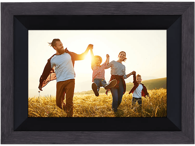 ROLLEI Smart Frame WiFi 105 Smarter Bilderrahmen, 25.53 cm, Full-HD, Wooden Black