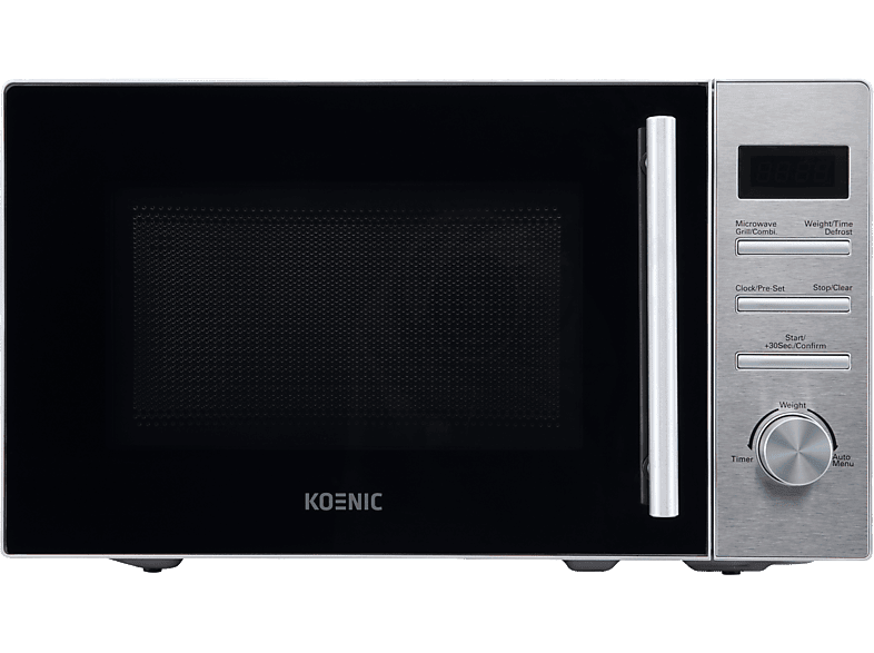 REACONDICIONADO Seminuevo Muy bueno Microondas con grill - KOENIC KMWG 2024 IN, 1270 W, 5 Potencias, 8 Programas Automáticos, 20l, Acero inoxidable