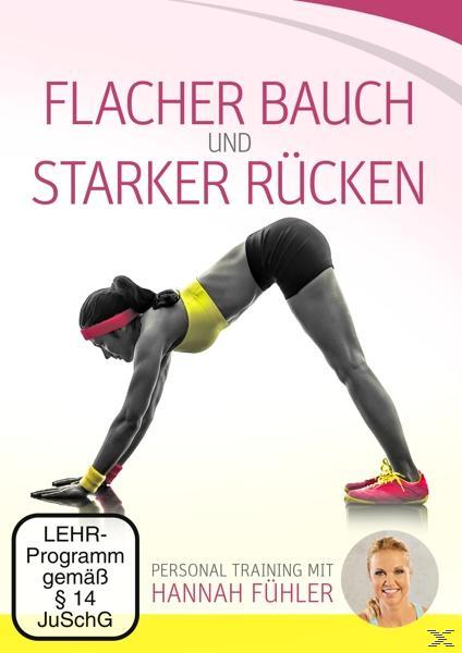 Buchcover. Frau in Yoga-Pose. Text: Flacher Bauch und starker Rücken. Personal Training.