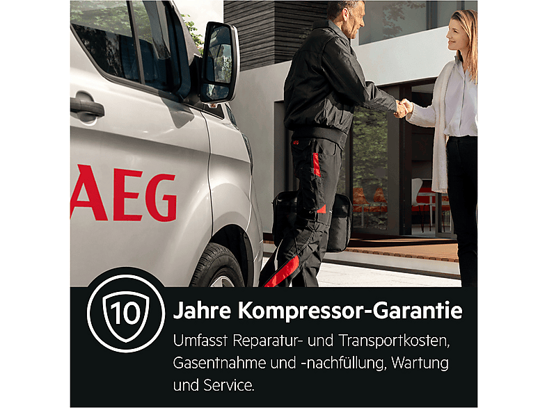 AEG AGB332E2NW Gefrierschrank (E, 226 l, 1550 mm hoch, No Frost (verminderte Eisbildung), Weiß) — Foto 5 von 5