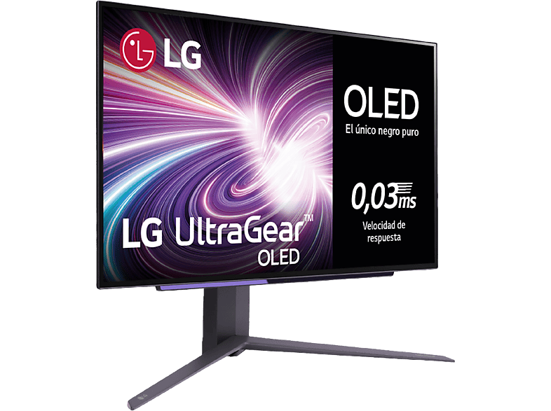 LG UltraGear™ 27GS95QE-B, 26.5 QHD, 240 Hz, 0.03 ms, OLED, 2x HDMI, FreeSync™, Altura ajustable, Morado Grisáceo