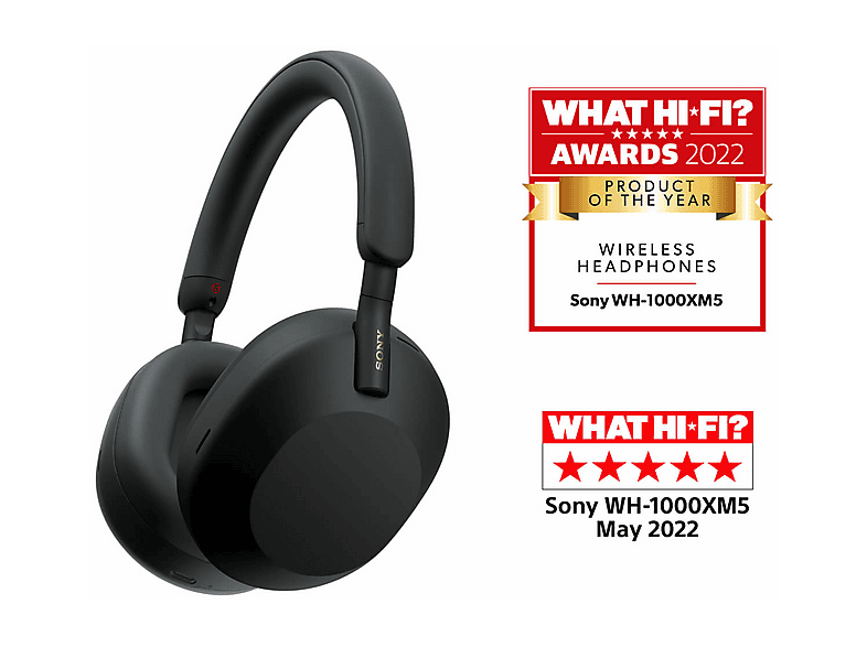 Słuchawki nauszne SONY WH-1000XM5 ANC Czarny – zdjęcie 3