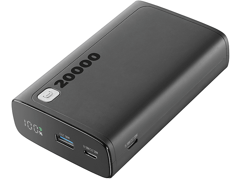 Power Bank Cellularline Elite 20000 mAh, Nero