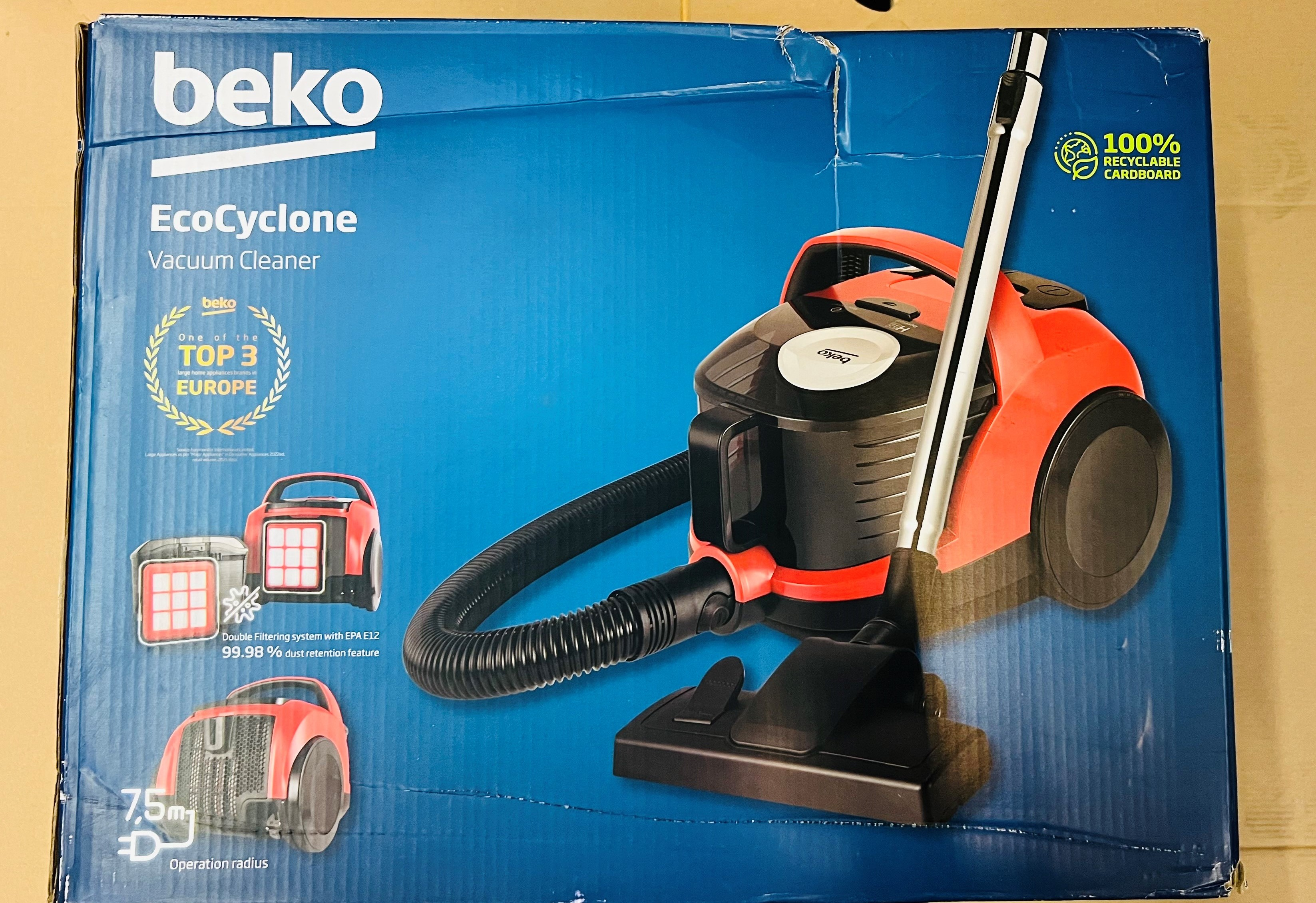 odkurzacz BEKO OUTLET 1408986 M3191 ODKURZACZ BEZWORKOWY BEKO VCO czarno czerwony