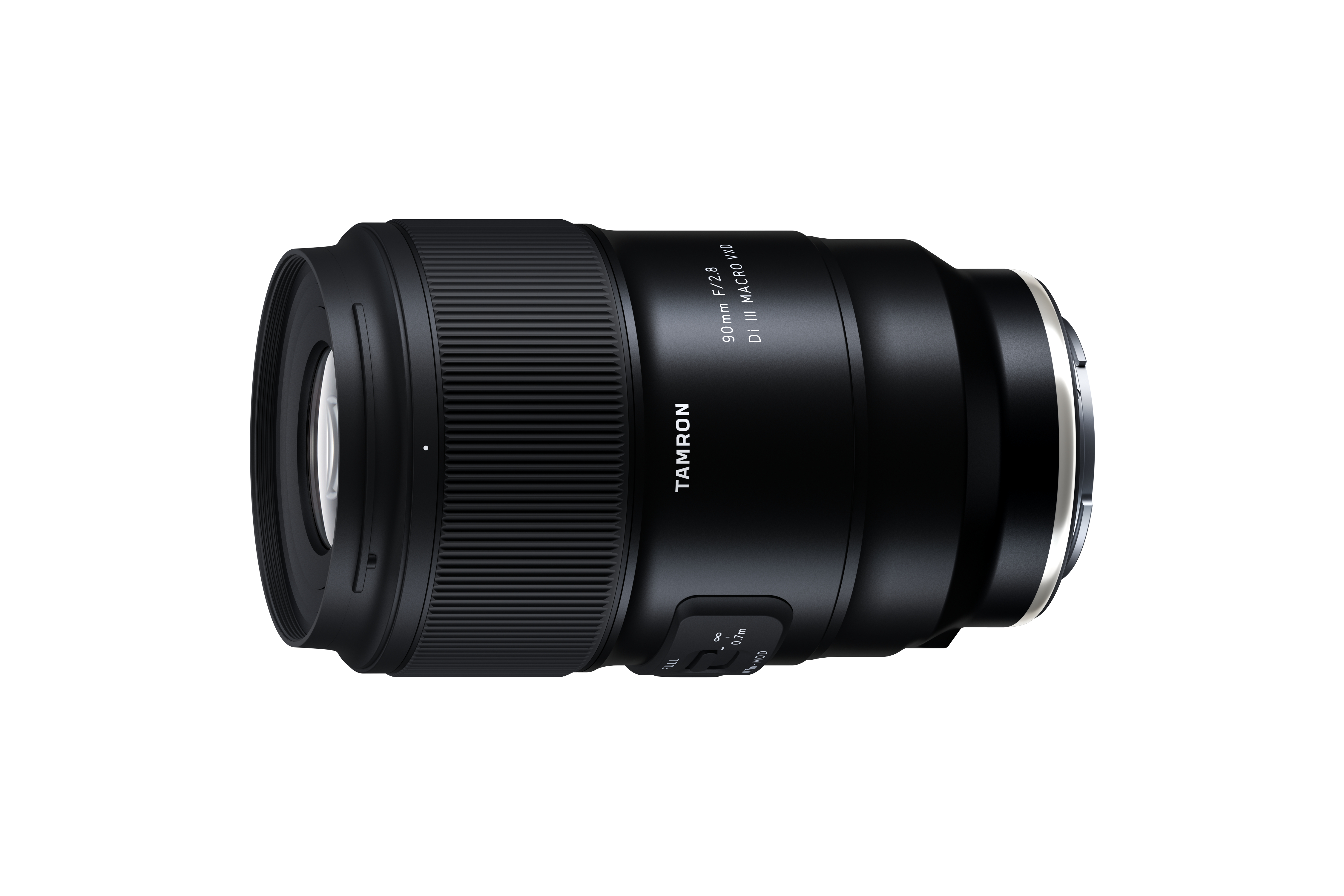 Ein schwarzes Kameraobjektiv mit dem Wort TAMRON.