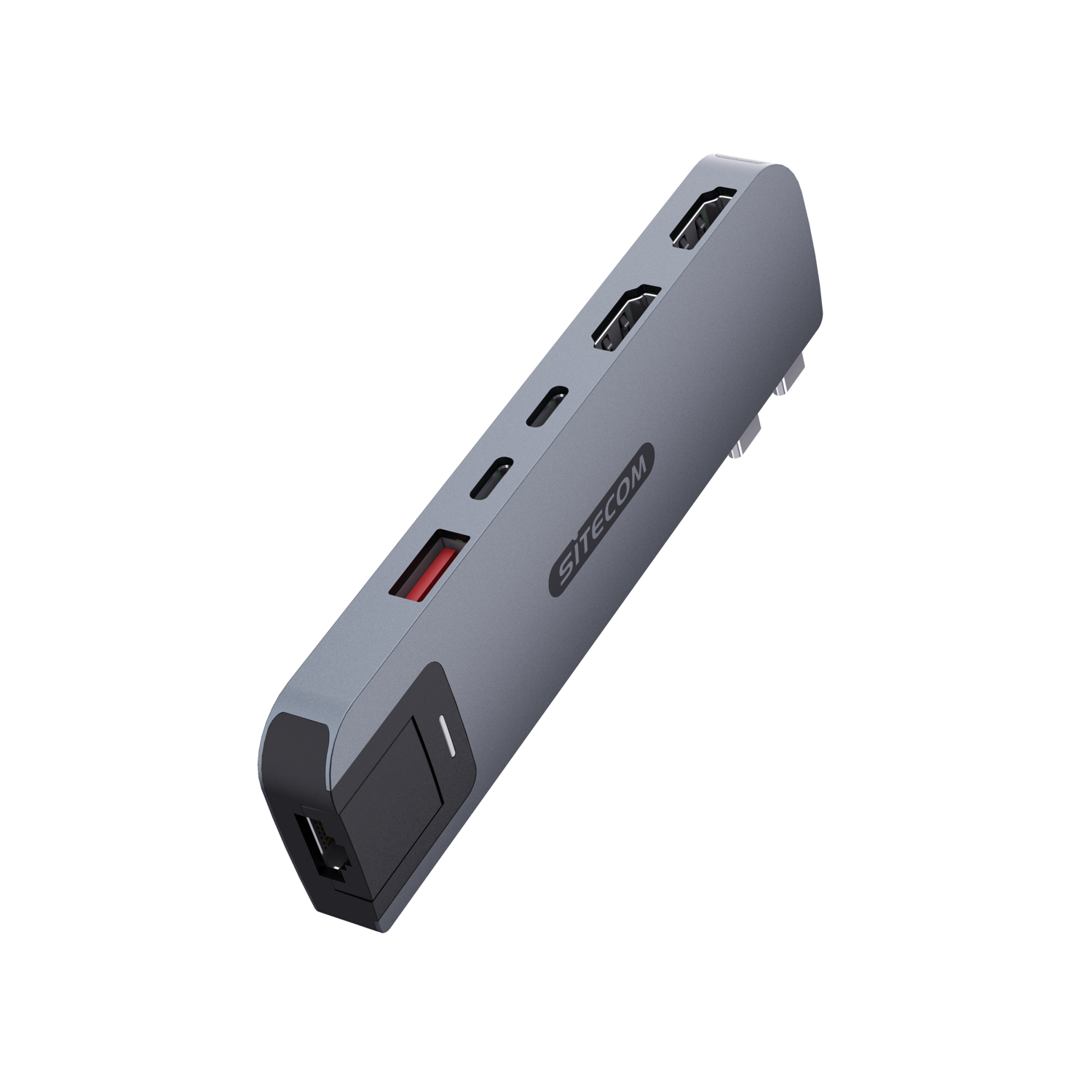 Sitecom Mp Hub 6 In 2 Gray Macbook Pro Hub