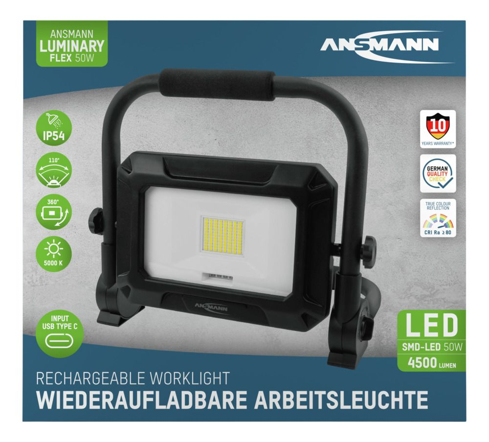 Dunkelblauer Laptop mit offenem Bildschirm, Seitenansicht.