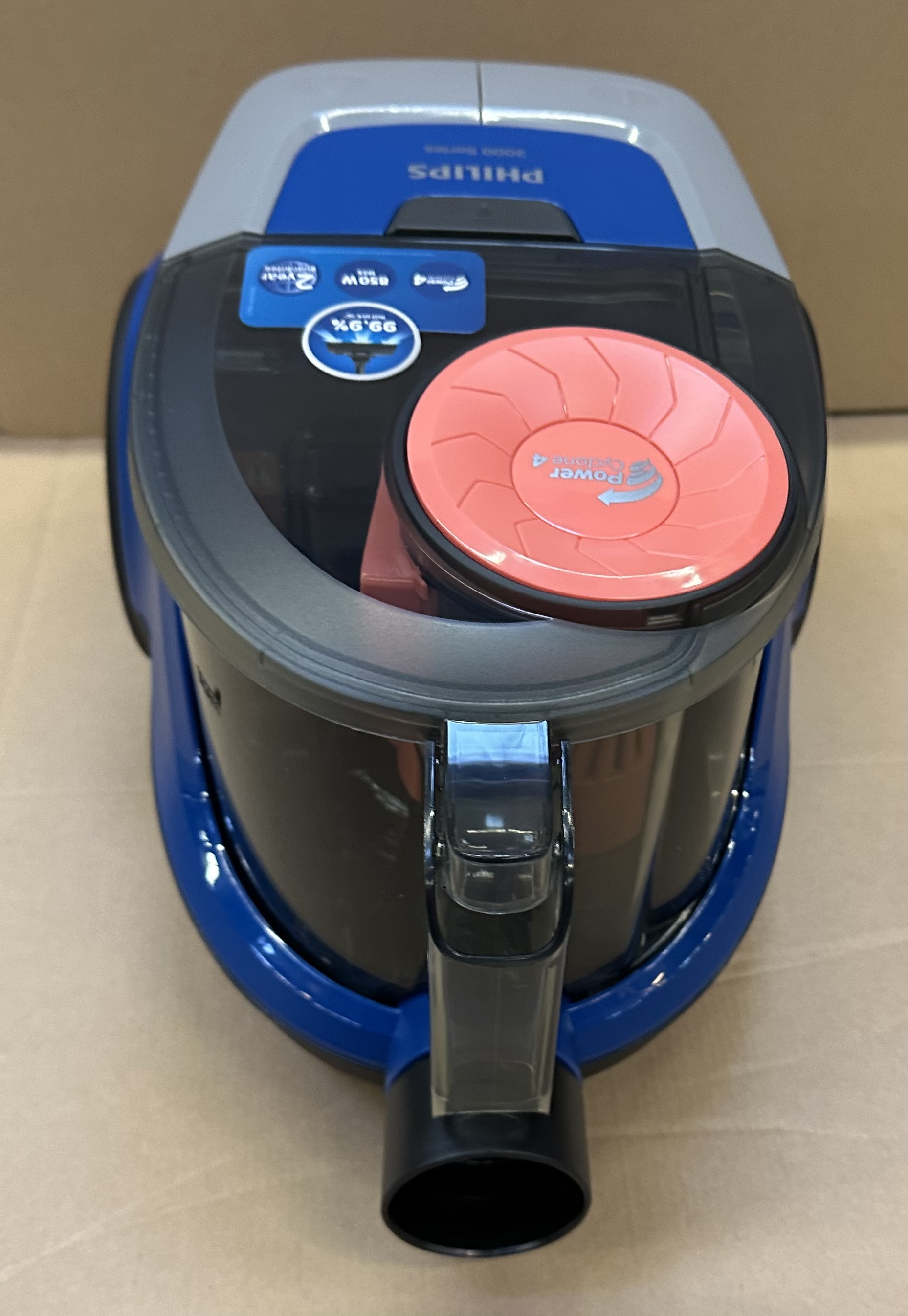 OUTLET - Odkurzacz bezworkowy PHILIPS XB2123/09R1 Seria 2000 Ciemnoniebiesko-brzoskwiniowy 850 W Ciemnoniebiesko-brzoskwiniowy