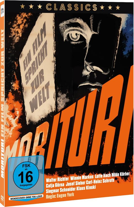 DVD-Hülle mit Text in Orange und Weiß und einem Bild eines Mannes.