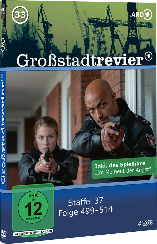 DVD-Hülle eines Films, zwei Personen mit Pistolen. Texteinblendung.