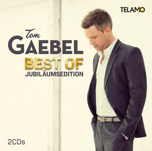 Albumcover von Tom Gaebel, mit dem Text 'Best Of' und dem Telamo-Logo.