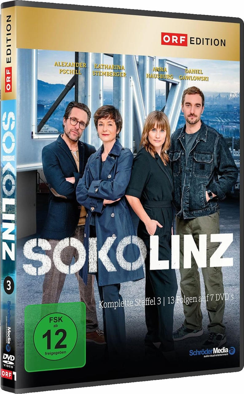 DVD-Hülle mit einer Gruppe von Menschen auf dem Cover.