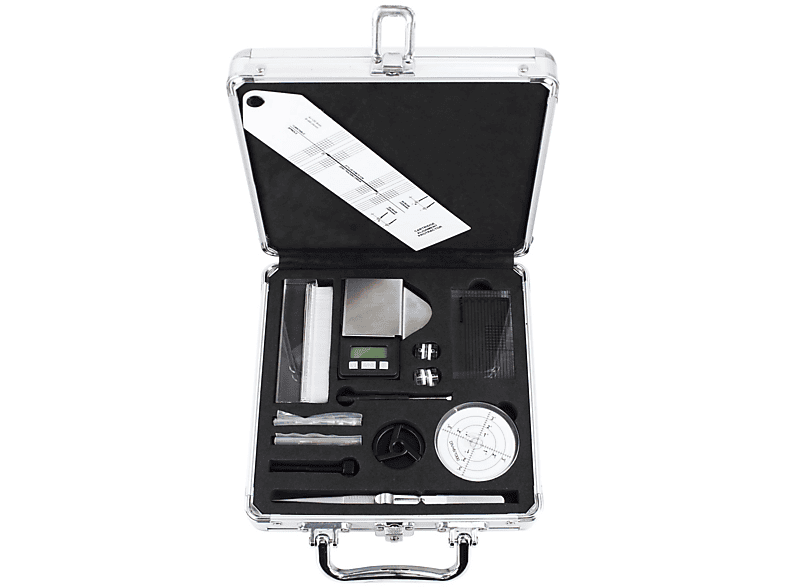 Lenco TTA-12IN1pro - Professionelles 12-in-1 Plattenspieler-Zubehörset - Deluxe-Set für Schallplattenreinigung, Silber; Profi-Pflegeset für Plattenspieler