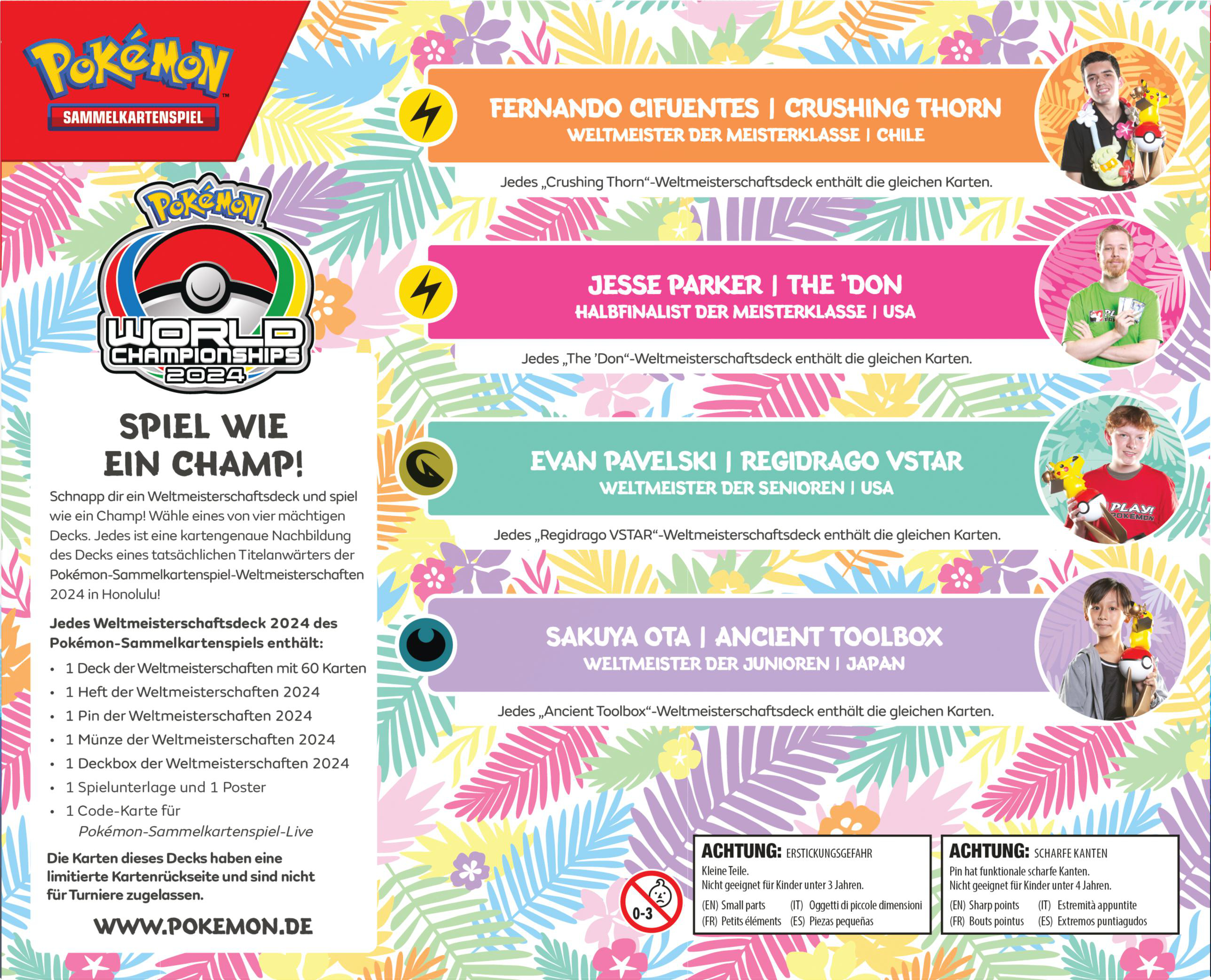Ein Werbebild für die Pokémon World Championships 2024.