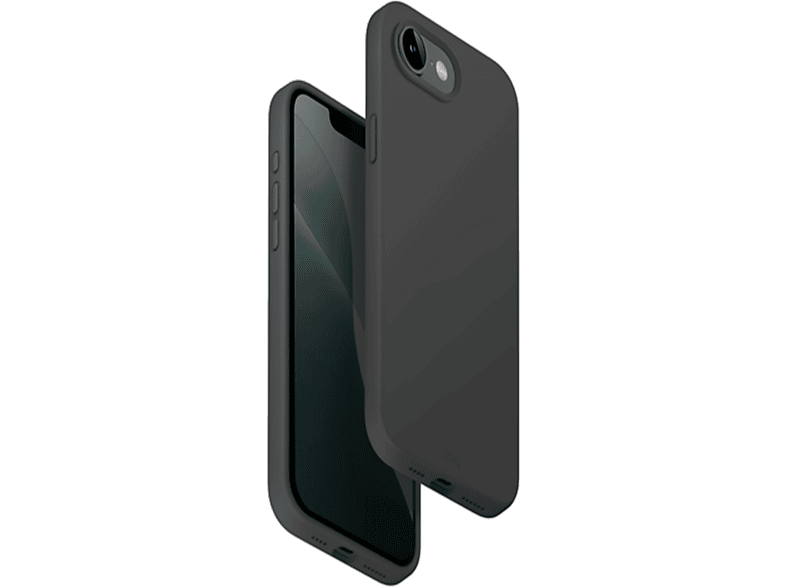 Uniq Cover Lino Magsafe Iphone 16e Zwart (uniq-ip16ehyb-linogry)