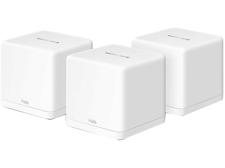 Sistema WiFi Mesh - Mercusys Halo H60X, Pack 3, 1500 Mbps, MU-MIMO, 550 m², +100 Dispositivos, Blanco