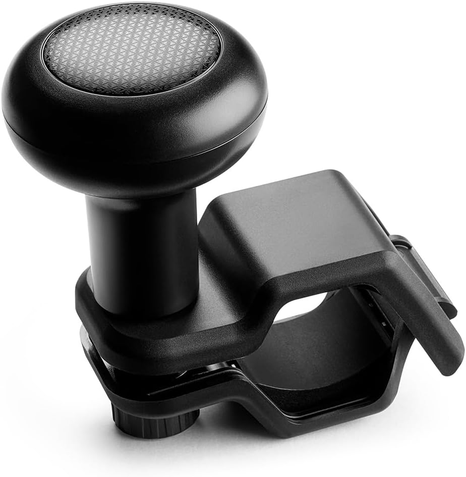 Perilla negra para volante de coche.