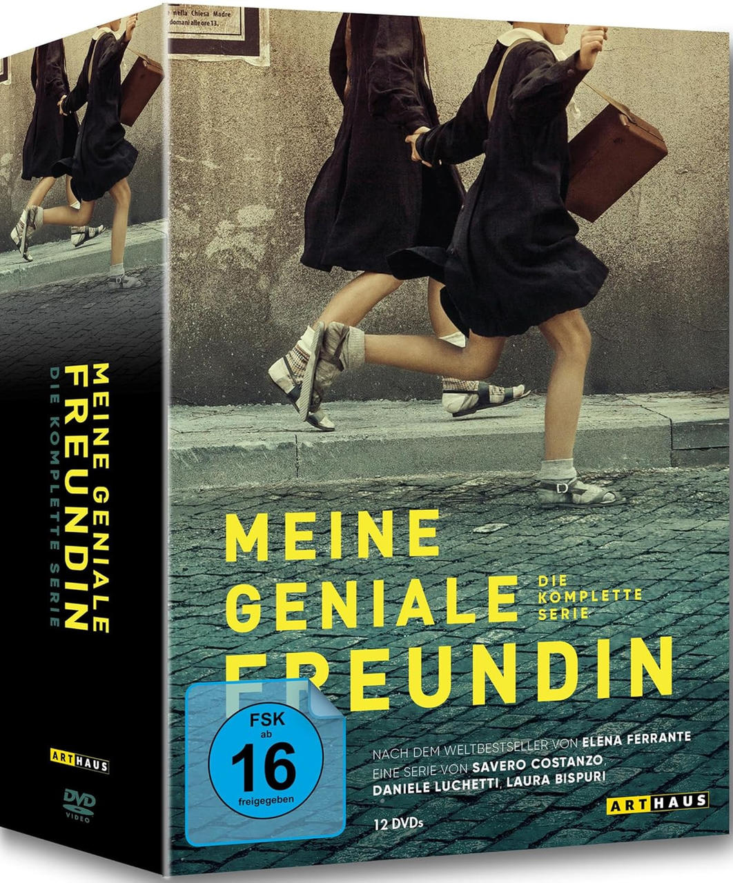 DVD-Box-Set: 'Meine Geniale Freundin', mit zwei Mädchen, die auf dem Cover rennen.