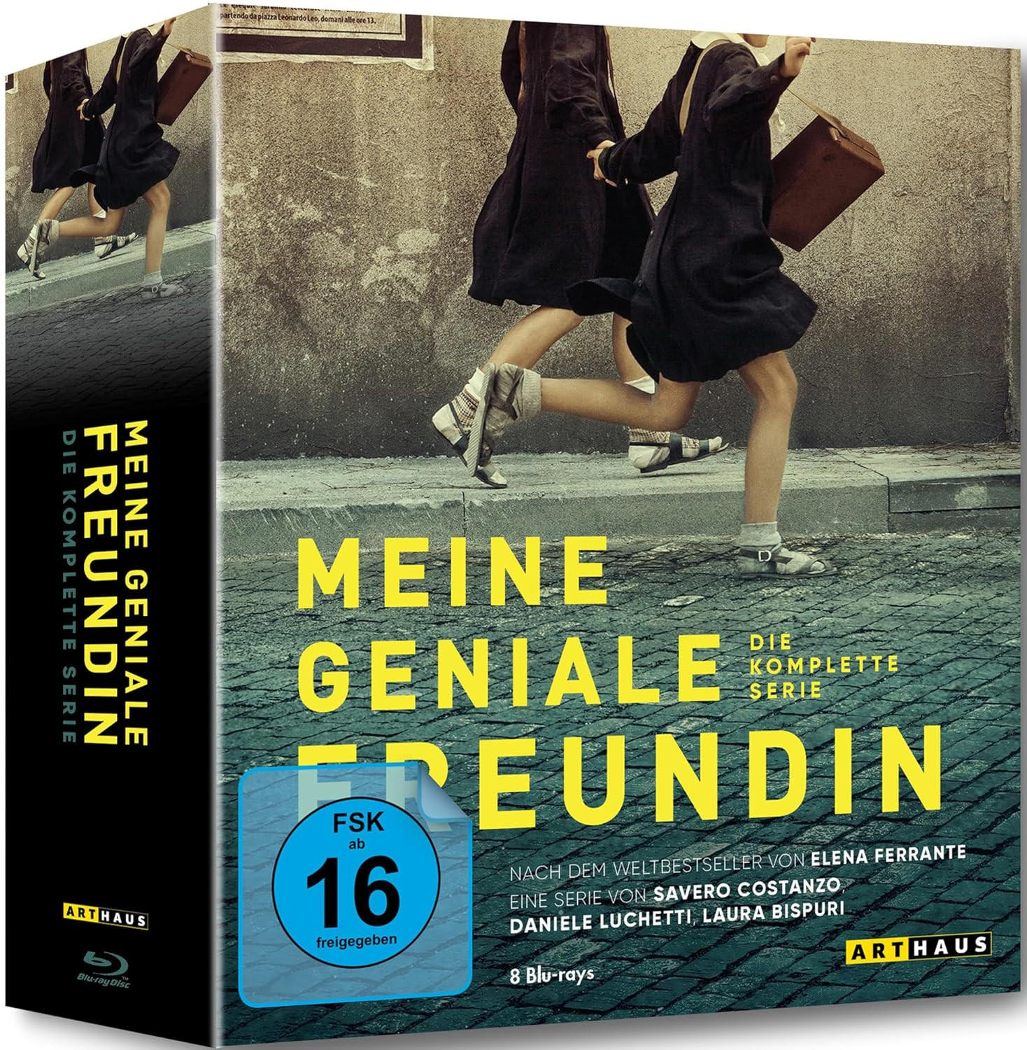 Eine Blu-ray-Box mit italienischem Film-Cover-Artwork.