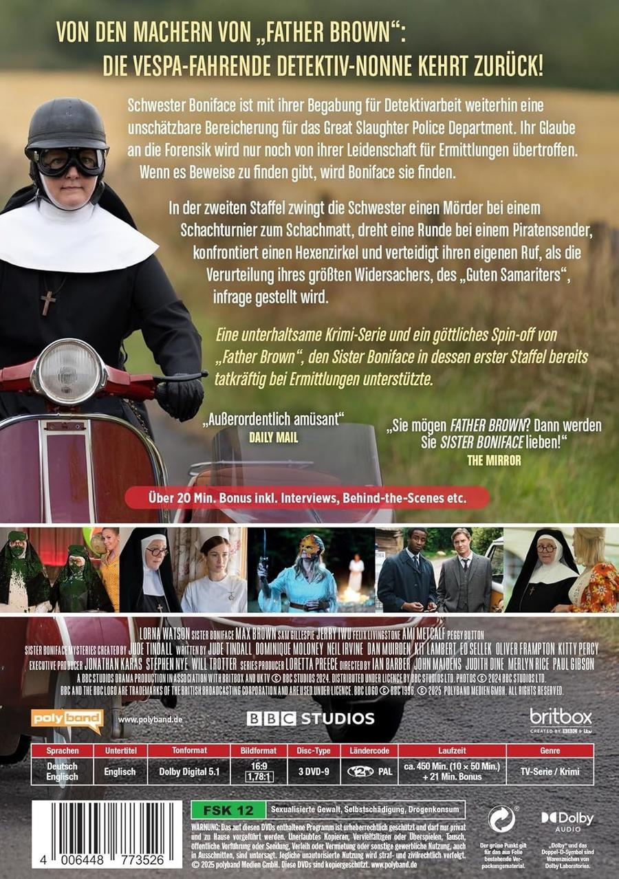 Rückseite einer DVD. Viele Leute sind abgebildet, der Titel des Films steht auf dem Cover.