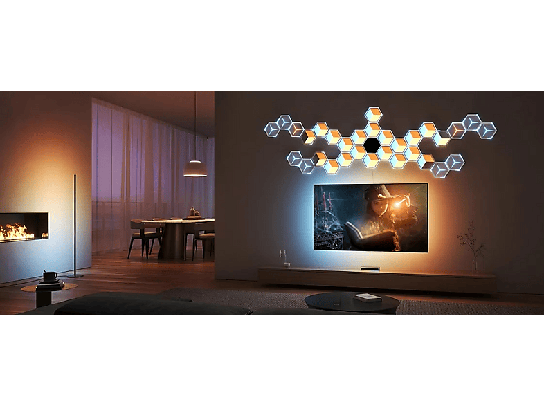 Govee H606A Glide Hexagon Light Panels Ultra 7-pack | Oświetlenie LED | RGBIC, 2.4GHz Wi-Fi, Bluetooth – zdjęcie 3