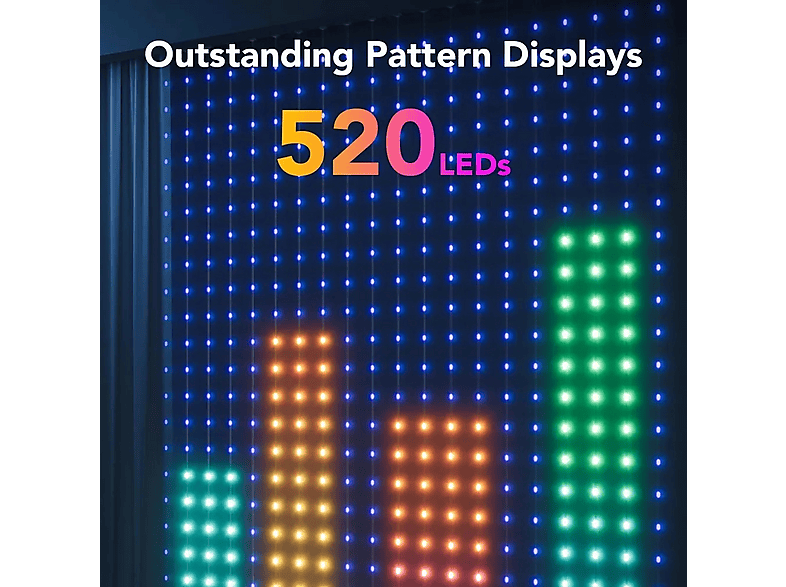 Govee Govee H70B1 Curtain Light | Zasłona, kurtyna LED | Wi-Fi, Bluetooth, RGBIC, IP65 – zdjęcie 2