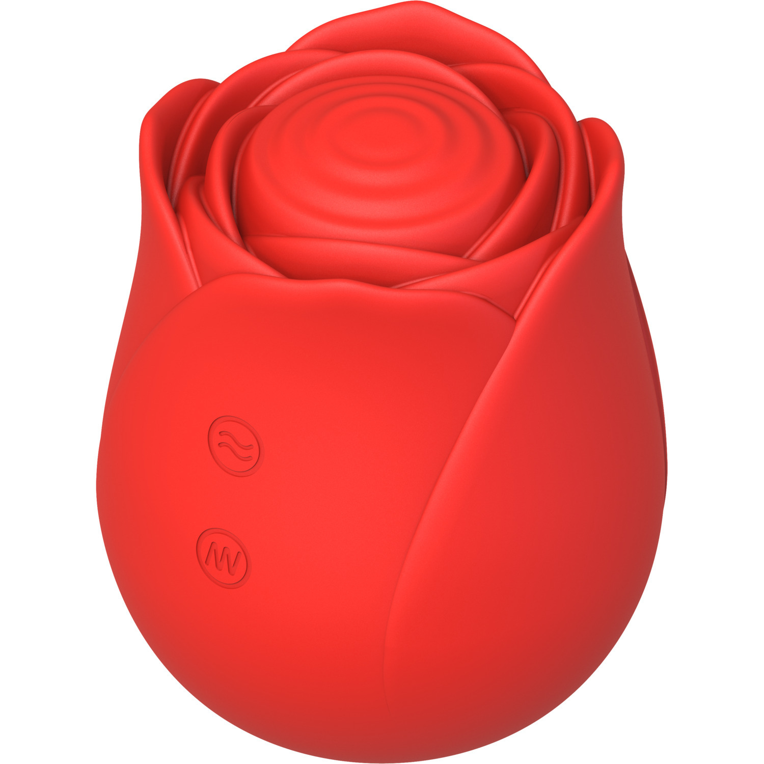 Red rose-shaped personal massager.