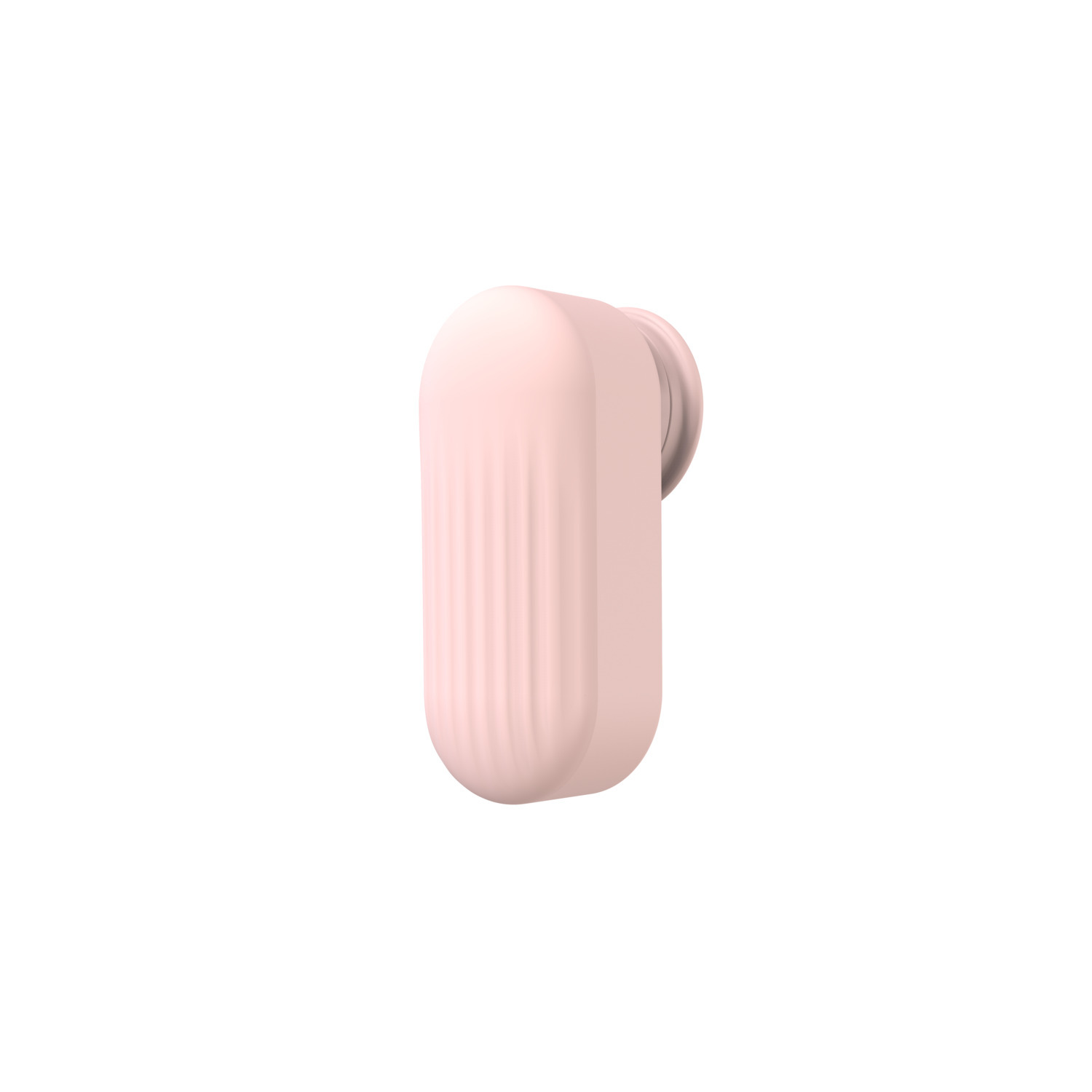 Pink beauty device with a rounded shape.