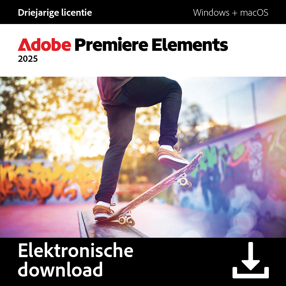 Adobe Software Photoshop Premiere Elements 2025 - 36 Maanden Nl Pc