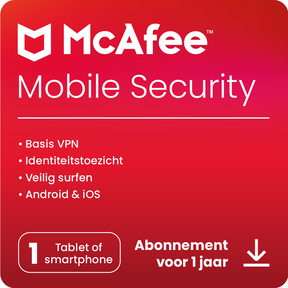 Mcafee Mobile Security 2022 - 1 Jaar Nl Pc