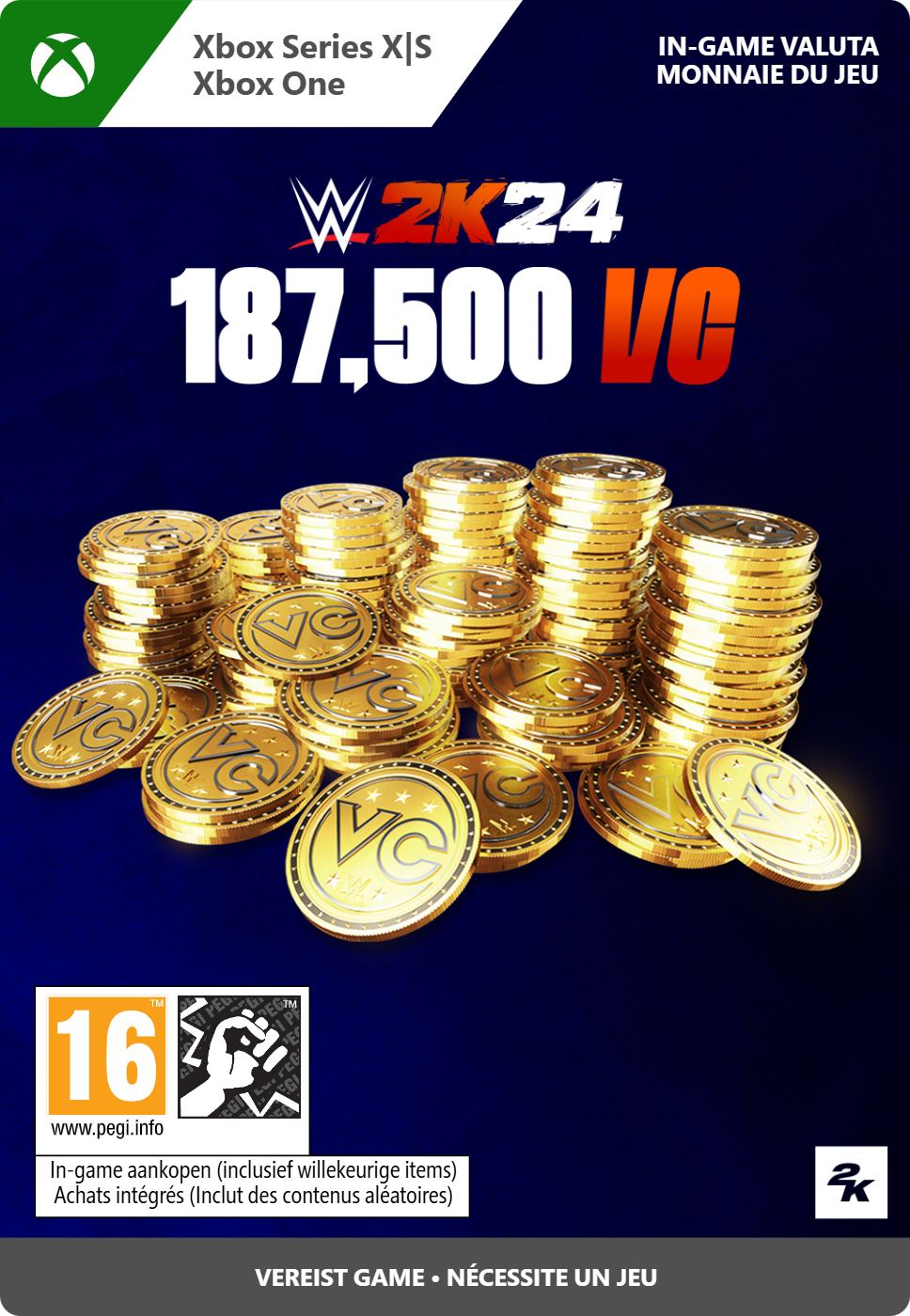 Microsoft Wwe 2k24 - 187500 Vc Pack Xbox Series X