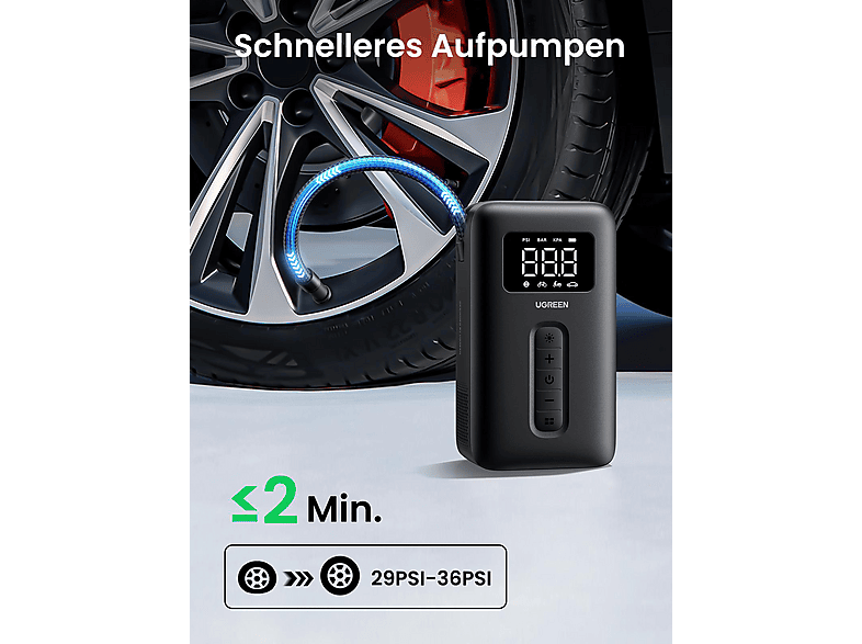 Thumbnail - UGREEN Portable Luftpumpe