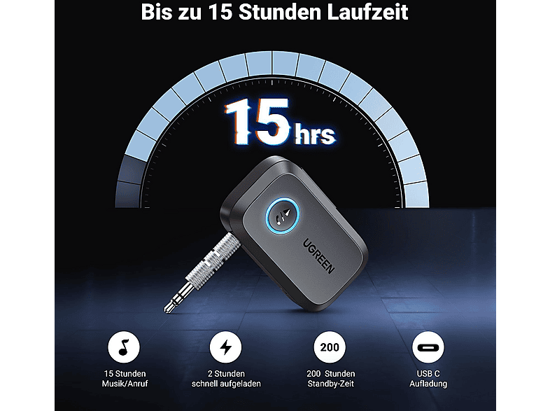 Thumbnail - UGREEN Aux und Bluetooth Receiver Adapter