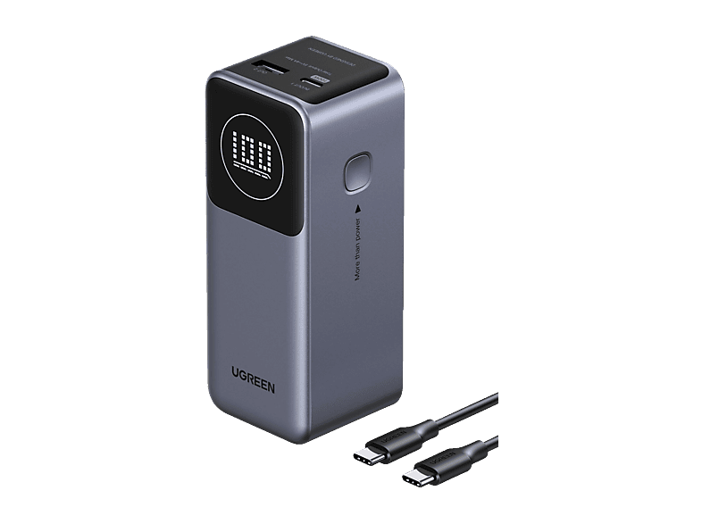 UGREEN 100W Powerbank 12000 mAh Gray
