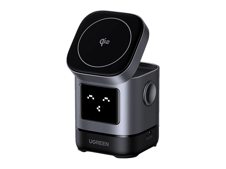UGREEN 2-in-1 Magnetisches Wireless Ladegerät Universal, Dark Gray