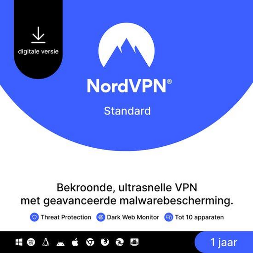 NordVPN Standard 1 Jaar Abonnement
